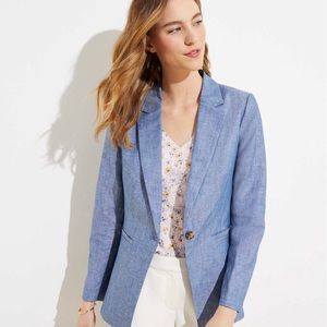LOFT Blazer - Chambray - Size 8